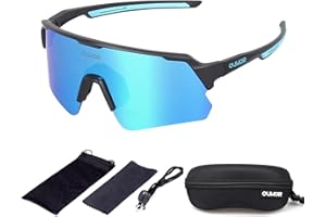 OUWOR Polarized Cycling Glasses for Men Women Youth, UV400 Mountain Bike Sunglasses for Bicycle Mtb Running Fishing Baseball