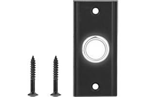 Lighted Doorbell Push Button Replacement, Weatherproof LED Wired Doorbell Switch For Most Low Voltage Door Chimes For Home Or