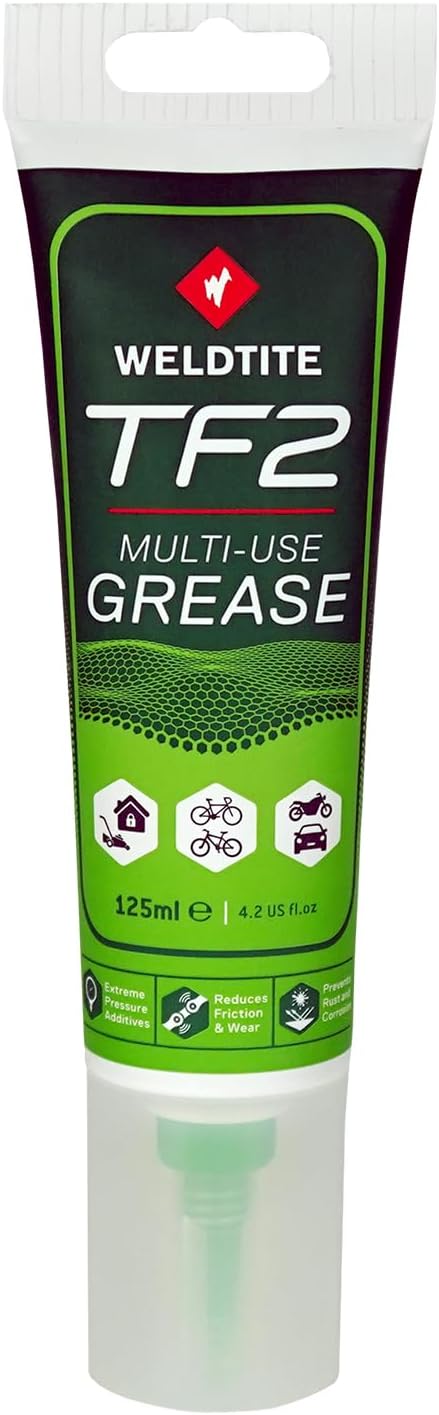 Weldtite Multi-Use Bike Grease 125 ml for Headsets Bottom Brackets Hubs