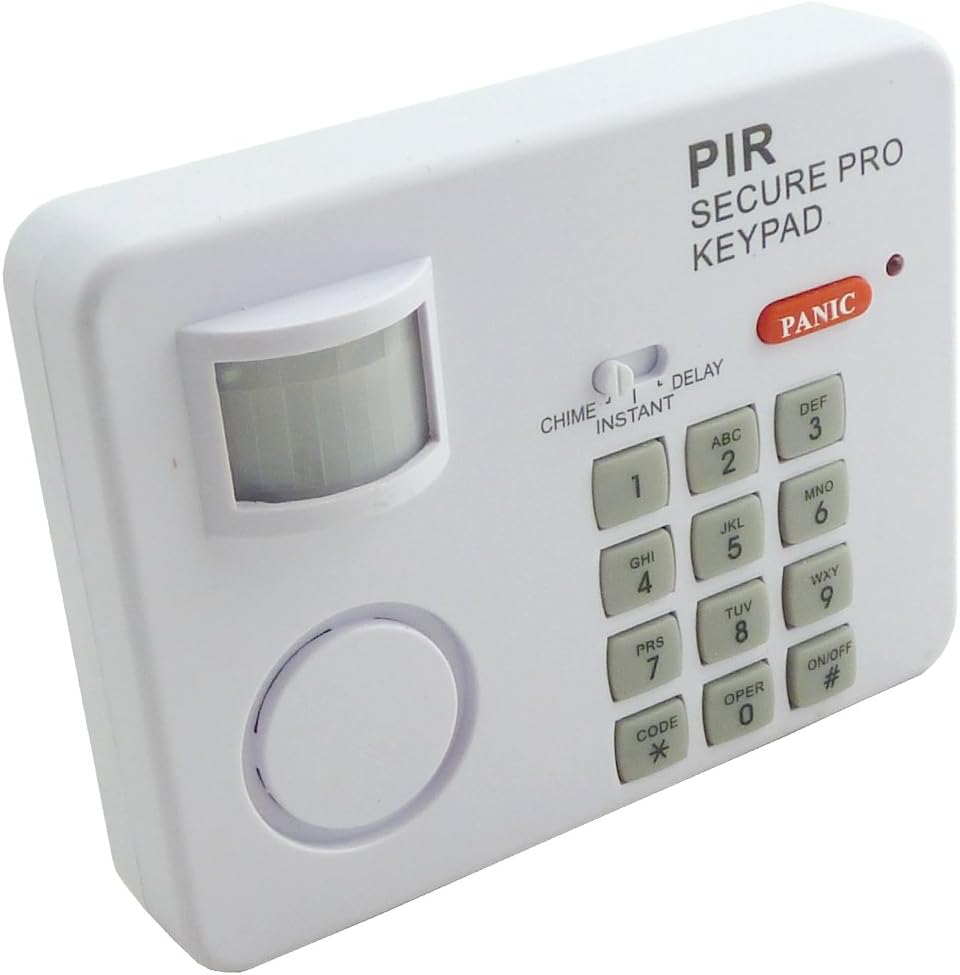 New Wireless Motion Sensor Alarm PIR Secure PRO Keypad 3 Modes