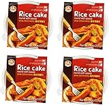 Korean Instant Ddukbokki Samhak Rice Cake Round with Sauce 7.9 Oz : 4 Pack