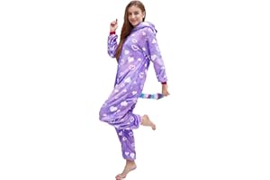 Nousion Licorne Unisex Adult Onesies Pajamas, Cosplay Christmas Sleepwear Onesies Outfit