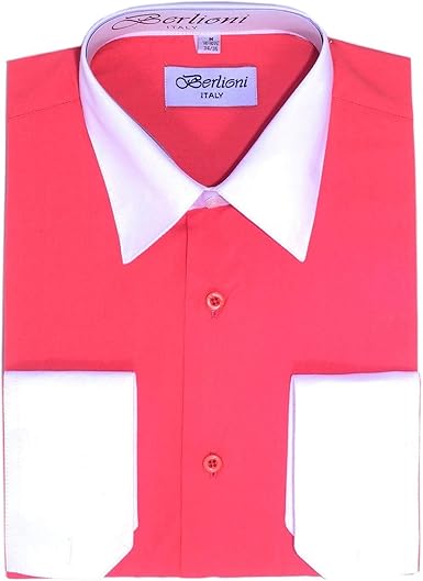 mens coral dress shirt