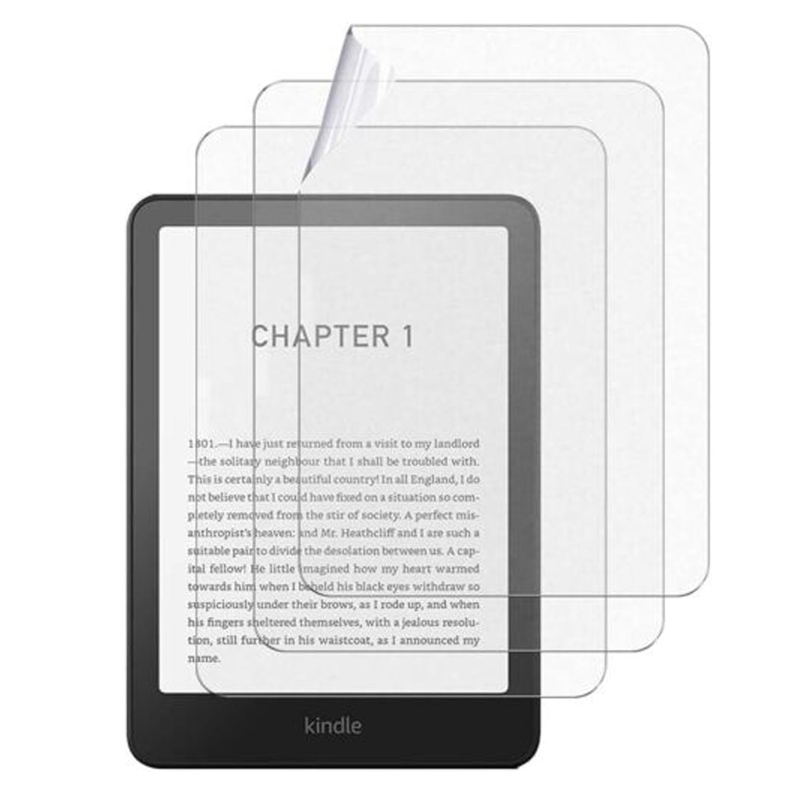 Cmeilau Tempered Glass Film Screen Protector Compatible With Kindle Paperwhite 7 Inch 12th Gen 2024 Tablet and Kindle Colorsoft,PET Protective Matte Screen Protector,Wear-resistant (Frosted PET)