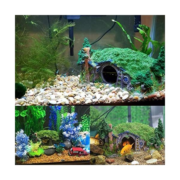 GCSEY Decorazione Acquario Rettilario Hole Casa Shelter Fish Tank Ornament Rockery Paesaggistica GCSEY Decorazione Acquario Rettilario Hole Casa Shelter Fish Tank Ornament Rockery Paesaggistica
