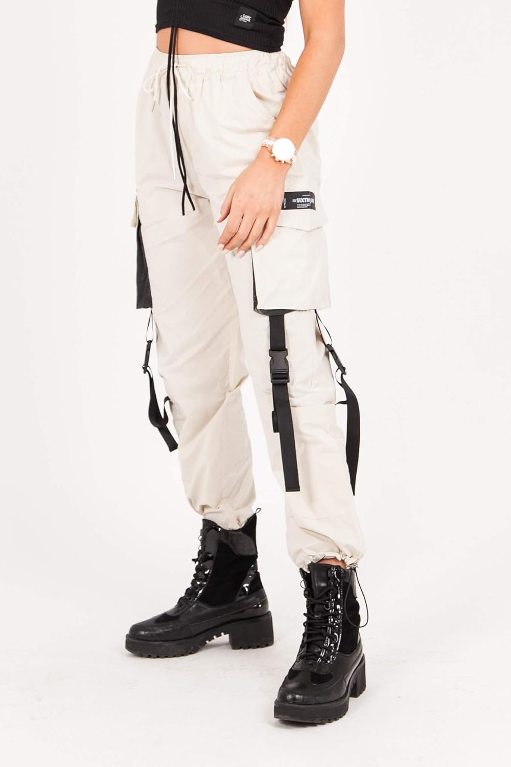 sixth june large tactical cargo pants black