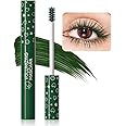 Colored Waterproof Mascara Set for Eyelashes - Long Lasting, Charming, Voluminous Eye Makeup for Women, Halloween (1Pcs 06#Green, F)