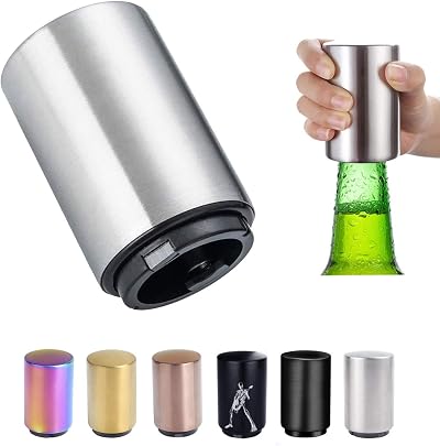 HONGP Push Down Bottle Opener Magnetic Automatic Bottle Opener