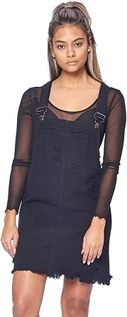 ripped overall dress