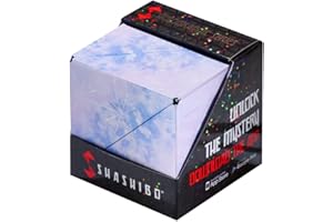 Shashibo Shape Shifting Box - Award-Winning Fidget Toy w/ 36 Rare Earth Magnets - Fidget Cube Transforms Into Over 100 Shapes, Christmas Stocking Stuffers for Kids, Teens, and Adults (Polar)