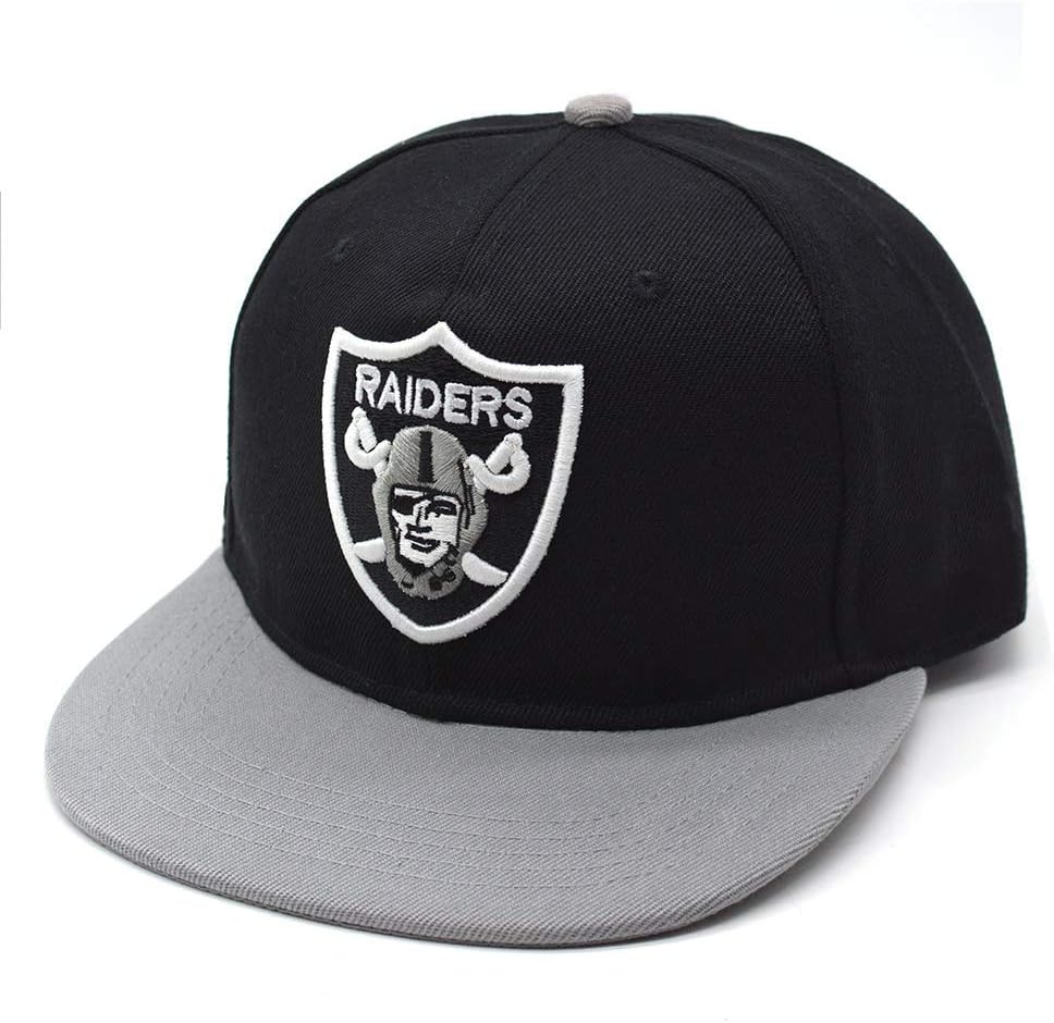 Adjustable Snapback Caps, Flat Bill Hats for Football Team Fans