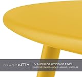 Grand Patio Yellow Outdoor Round Side Table - Lightweight & Adjustable view 6