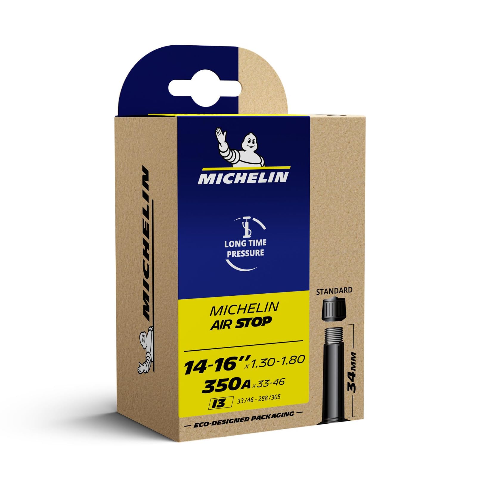 TUBE AIRSTOP 16 x 1.5-1.9 STD, 16 x 1.5-1.9