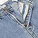 High Waist Straight-Leg Jean Classic Plus Size Blue Denim Pants