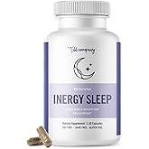 BB Company inergySLEEP | Natural Sleep Supplement & Sleep Aid for Deep Sleep, Helps to Calm & Relax | Magnesium, Lemon Balm, Black Cohosh, GABA, Holy Basil | Packaging Vary | 30 Ct