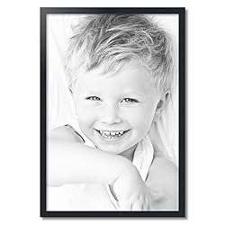 ArtToFrames 25x37 Inch Black Picture Frame, This