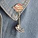 Cute Enamel Lapel Pin Set, 6pcs Cartoon Brooch Pin Badges for Clothes Bags Backpacks - Rainbow Cactus Succulent Leaves Pineapple