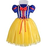 Dressy Daisy Girls Princess Snow Costume Grand Fancy Dress Up Halloween Party Outfit Set Size Toddler Kids 12M-12