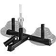 Yes4All Deluxe T-Bar Row Platform – Full 360° Swivel & Easy to Install – Fits 1” Standard and 2” Olympic Bars (8. Black - T-Bar Row Platform + Lock Jaw 1inch & 2inch)