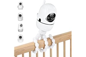 WOCHEL Tripod Baby Monitor Mount for HelloBaby HB65/HB40/ HB6550/HB6560/HB66/HB6339/HB6550 Pro,ANMEATE SM935E,7.87'' Flexible Hello Baby Monitor Mount,Baby Camera Mount Attach Your Camera Wherever You Want
