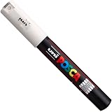 Posca White Paint Markers Set PC-1MR PC-1M PC-3M 0.7-1.8mm view 4