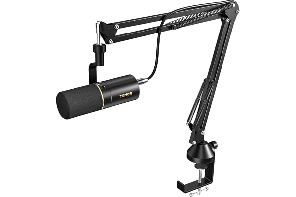 TONOR Gaming Dynamic Microphone XLR/USB Podcast Gaming Mic, Cardioid Studio Mic for Streaming Recording Podcasting, Quick Mut