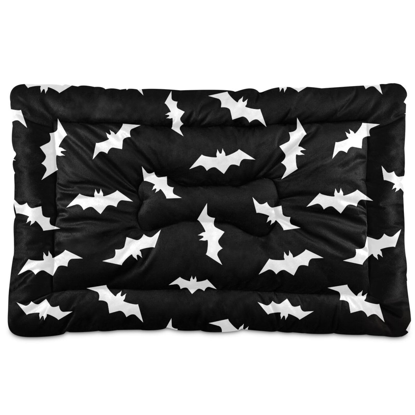Photo 1 of Sletend Pet Bed Halloween Bats Dog Bed Mat Absorbing Non Slip Pad Pet Sleeping Mat for Small, Medium, and Large Dogs Puppy Cat 36 in x 24 in