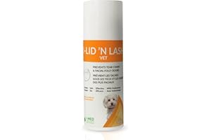 I-LID ’N LASH Vet Pump Pet Tear Stain Preventer for Dogs (50 ml) | Prevents Eye Tear Stains | Odor Eye Cleaner | Cats & Dogs 