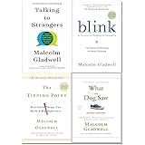 Malcolm Gladwell 4 Books Collection Set (Talking to Strangers, Blink, The Tipping Point, What the Dog Saw)