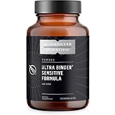 Quicksilver Scientific Ultra Binder Sensitive Formula, Bentonite Clay, 120g | Gut Health Supplement with Activated Charcoal, Cleansing Support Powder, Bentonite Clay, Gentle Detox