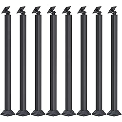 SDFVSDF 8-pcs Black Stairs Railing