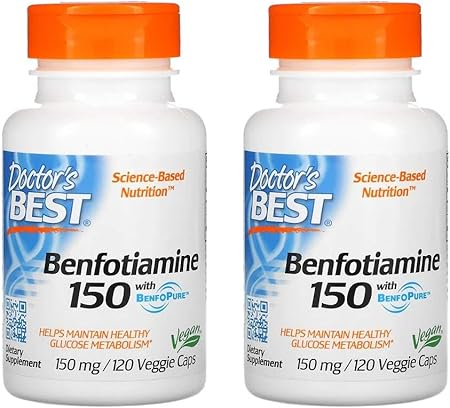 Amazon 2個セット ベンフォチアミン Benfotiamine ビタミンb1誘導体 150mg 1ベジカプセル 並行輸入品 ノーブランド品 B群