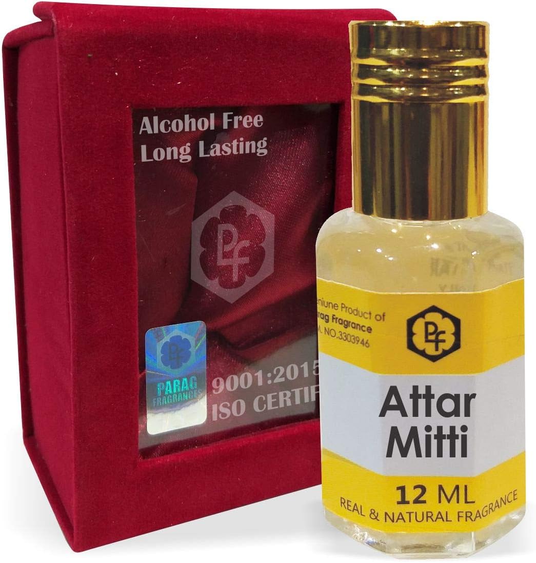 RAMANI INTERNATIONAL Mitti 12ml Attar Itra/Perfume Oil/Fragrance Oil with Handcrafted Velvet Box Original Attar Itra