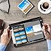 FYY [Leather Case] with [Apple Pencil Holder] for Apple iPad 9.7 2018/2017/iPad Air 2/iPad Air, Flip Folio Stand Case Protective Cover with [Auto Sleep Wake], Multiple Stand Angles, Card Slots Black