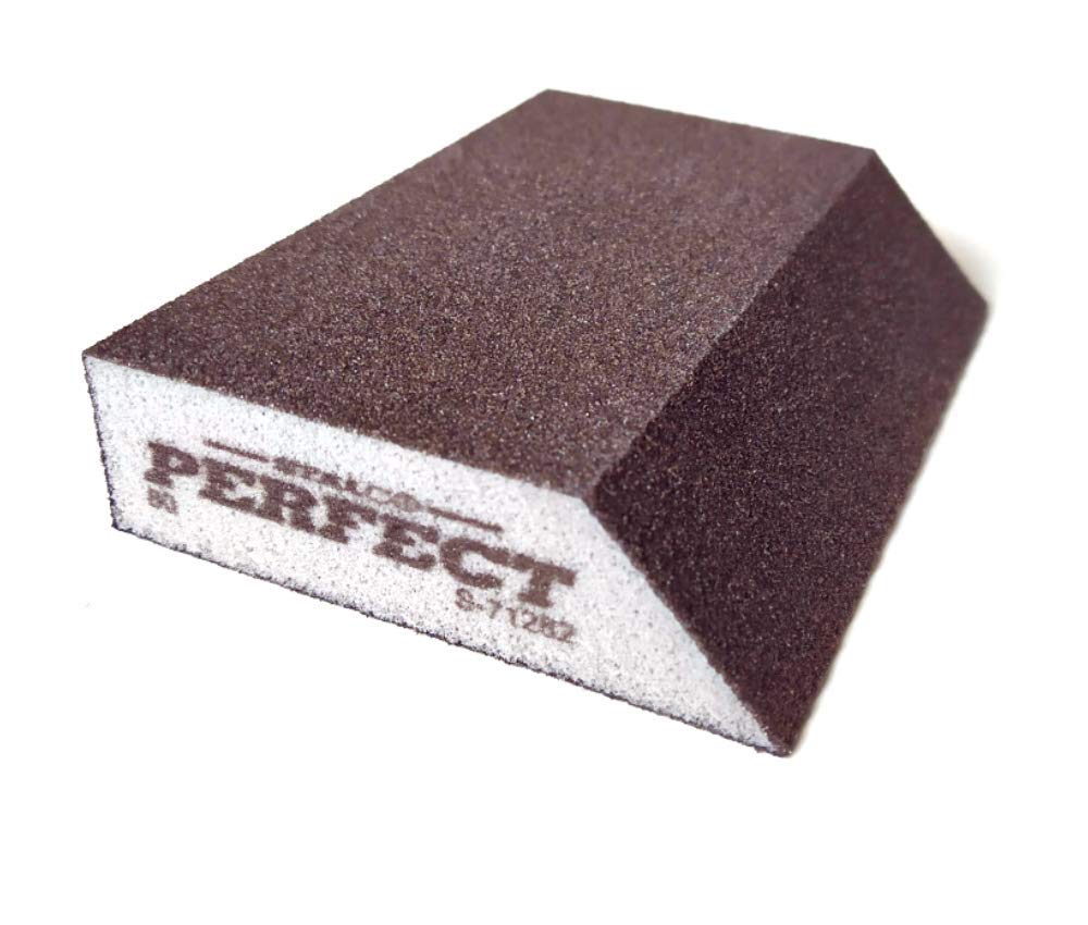 80 GRIT Angled Abrasive Grinding Sponge Sanding Blocks Pad Sandpaper Polishing STALCO