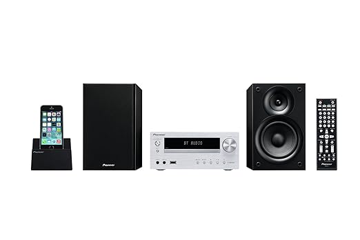 Pioneer X-HM32V Hifi-Micro-System (DVD/CD-Player, Lautsprecher, Bluetooth, Radio, USB 2.0, MP3, 2 x 30 Watt, App für Apple iO