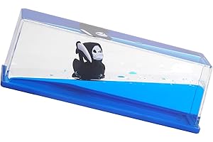 HONSHENG Grim Reaper Decor Ghost Face Toys, Unsinkable Ship Boat in a Bottle Box, Boat Merch Acrylic Ship Fluid Drift Bottle Decorations Desk Ornament Decor for Fans Boys Girls Gifts (Black)