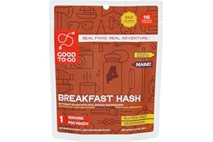 GOOD TO-GO Breakfast Hash (Single Serving) | Camping & Backpacking Food | Just Add Water Backpacking Meals | Good To-Go Dehydrated Meals Taste Better Than Freeze Dried Food