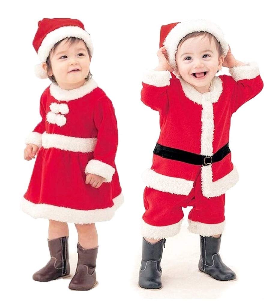 Babbo Natale 80 Cm.Cm 70 80 Cm Max Soffice E Caldo Pile Vestito Neonata Costume Babbo Natale Vestina Costumi E Travestimenti Bebe