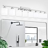 FAISHILAN 8-Light Bathroom Light Fixtures, Brushed
