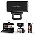 BIGSOFTI Portable LED Soft Selfie Light for Phone, Camera & Laptop - USB Rechargeable, 15 Presets, 1500 mAh 10H Battery, Ultra Lightweight for Vlog, Makeup, Video Conference, Live Steam, YouTube