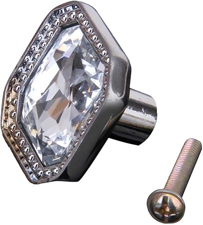 Rhinestones Furniture Cabinet Door Drawer Pull Handle Knobs