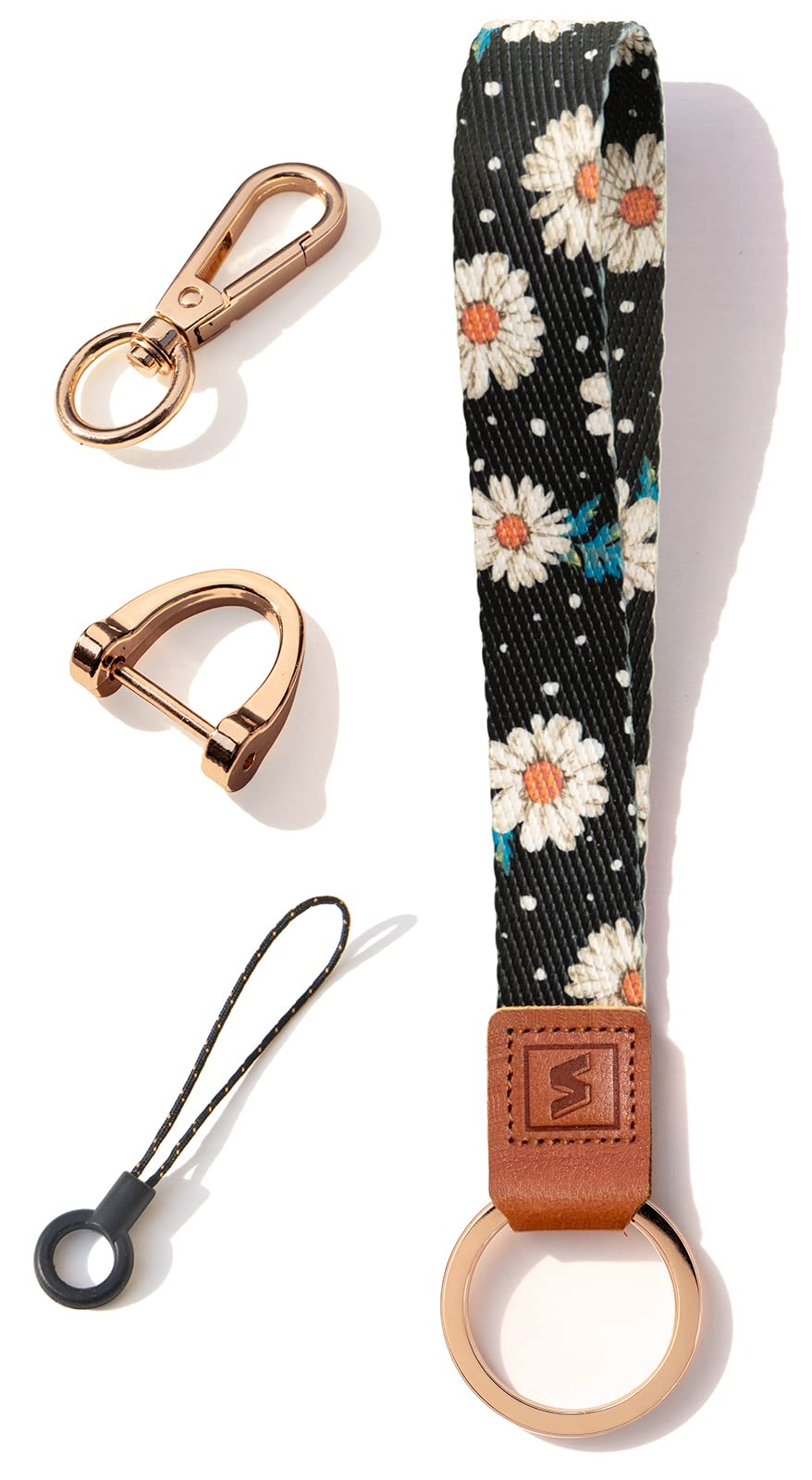 SENLLY Wristlet Lanyard Strap for Keys, Original Pattern Design Wrist Keychain Holder