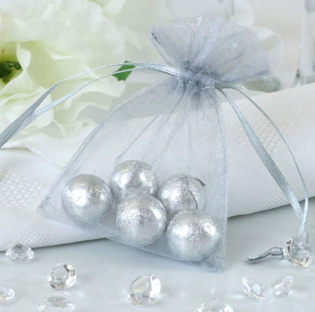 100 Sacchetti Organza Rosa 10x15cm - Per Regali, Matrimoni E Bomboniere - Foto 11