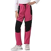 BELEROY Kids Fleece Lined Snow Ski Pants Boys Girls Hiking Outdoor Pants Waterproof Elatsic Waist Insulated Trousers