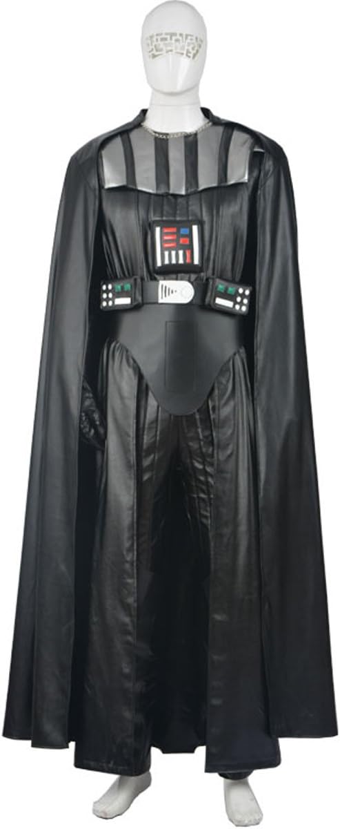 MLYX Men's Star Wars Darth Vader Costume Deluxe Dark Lord Cosplay Outfit Halloween