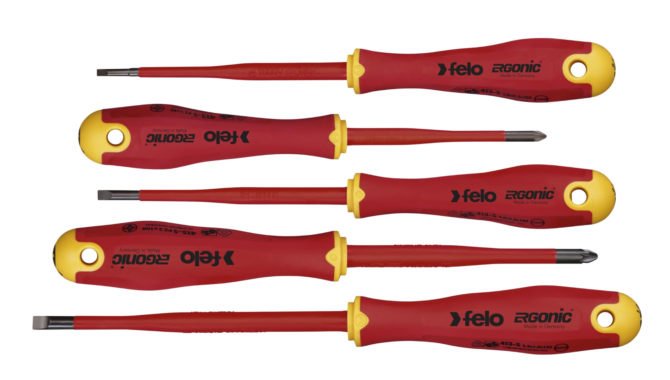 Felo SD ERGONIC VDE E-Slim Set 5-pcs. SL/PZ