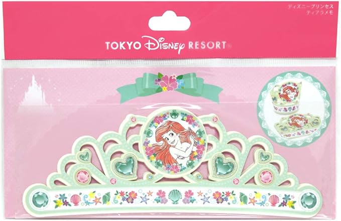 Amazon ディズニー プリンセス ティアラ メモ アリエル 可愛い かわいい プレゼント ギフト メモ 手紙 メッセージ 一言 メモ リゾート限定 お絵かき ねんど シール おもちゃ