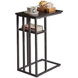 IBUYKE C Shaped End Table, Sofa Side Table, Small