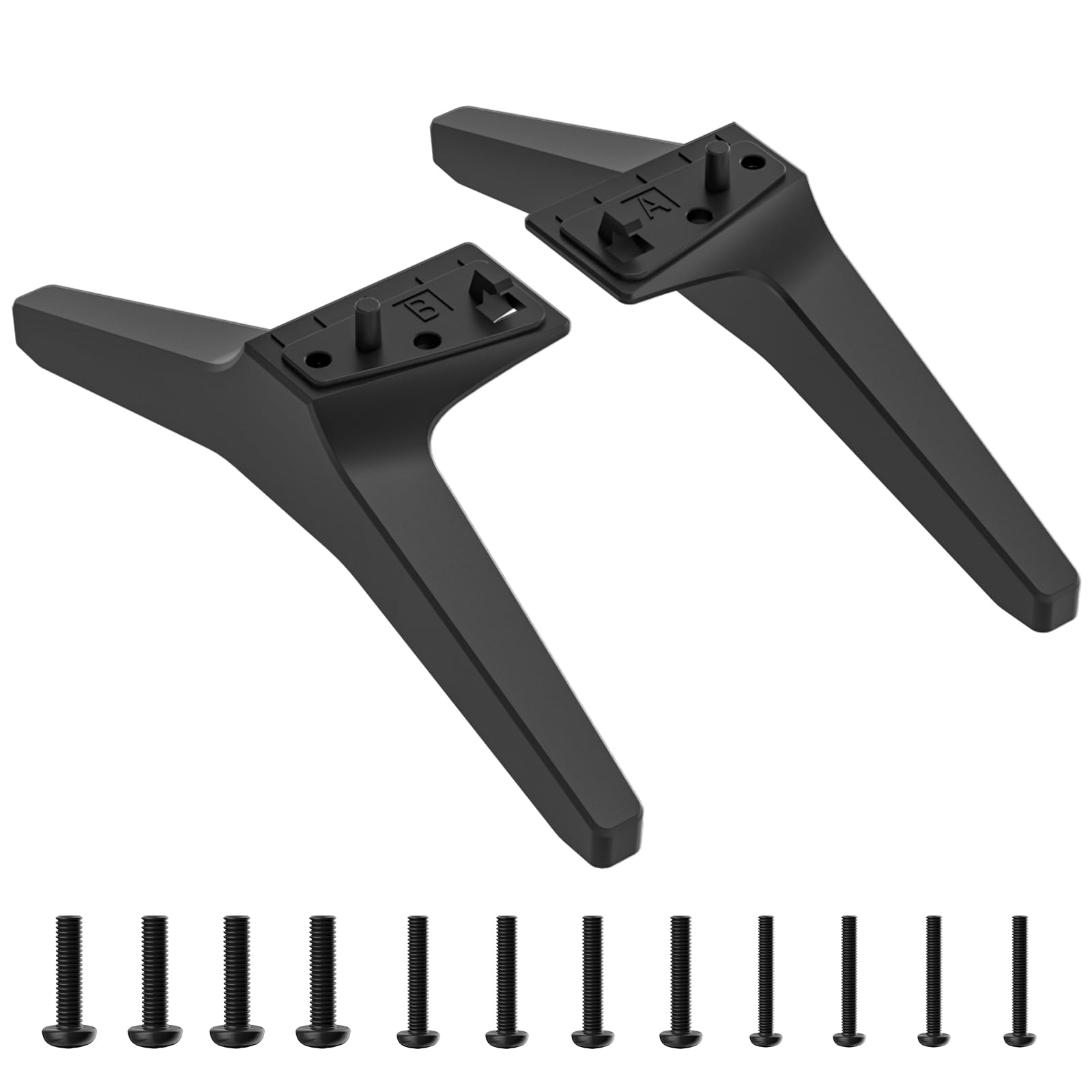 TV Stand Legs for LG Smart TV, Table Top TV Base Replacement for LG 50 Inch UK UM Series 50UK6500 50UK6500AUA 50UK6500PLA 50UM7300PUA 50UM7300AUE 50UM7310PUA 50UM6900PUA with Screws, Easy to Install